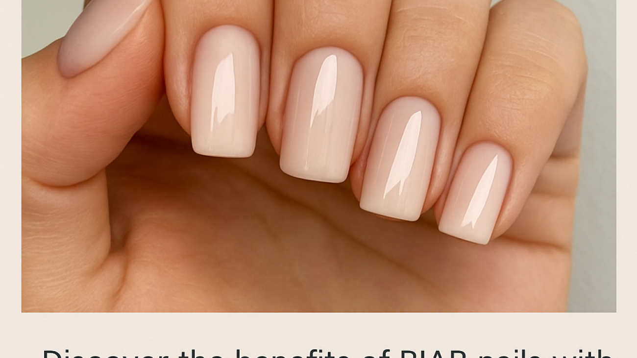Close-up of elegant BIAB nails with a glossy pastel pink finish – featured in The Ultimate BIAB Nails Guide by DeLuxe Nina Nails in Perth
