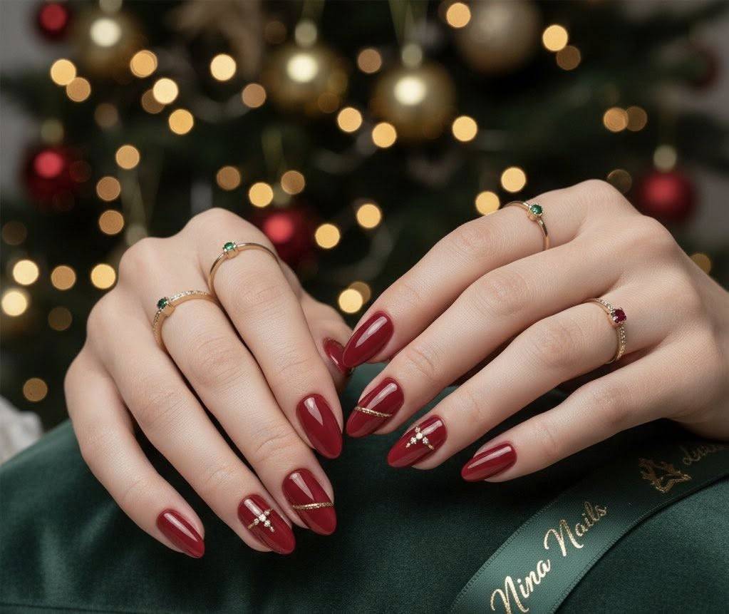 Popular Simple Christmas Nail Designs PICTURES